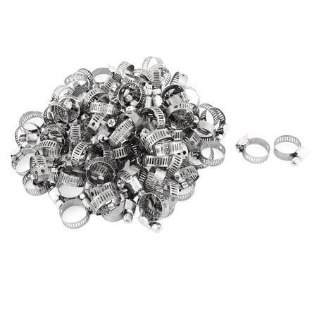 

Unique Bargains Adjustable 12-20mm Cable Tight Coolant Hose Pipe Fitting Worm Gear Clamp 100pcs