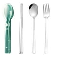 thumbnail image 1 of Spoons and Forks Set Stainless Steel Stainless Steel Portable Cutlery Three-Piece Set Fork Spoon Chopsticks Cutlery Gold Spoons and Forks Set Plastic Plastic Spoons and Forks Set, 1 of 1