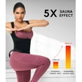 thumbnail image 3 of Vaslanda Sauna Sweat Suit for Women Waist Trainer Workout Faja Weight Vest Body Shaper Shirt Band, 3 of 6