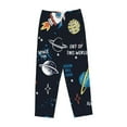 thumbnail image 4 of Sigee Space Print Women's Soft Pajama Pants - Breathable and Comfortable Lounge Sleep Bottoms with Elastic Waistband and Pockets-XX-Large, 4 of 9