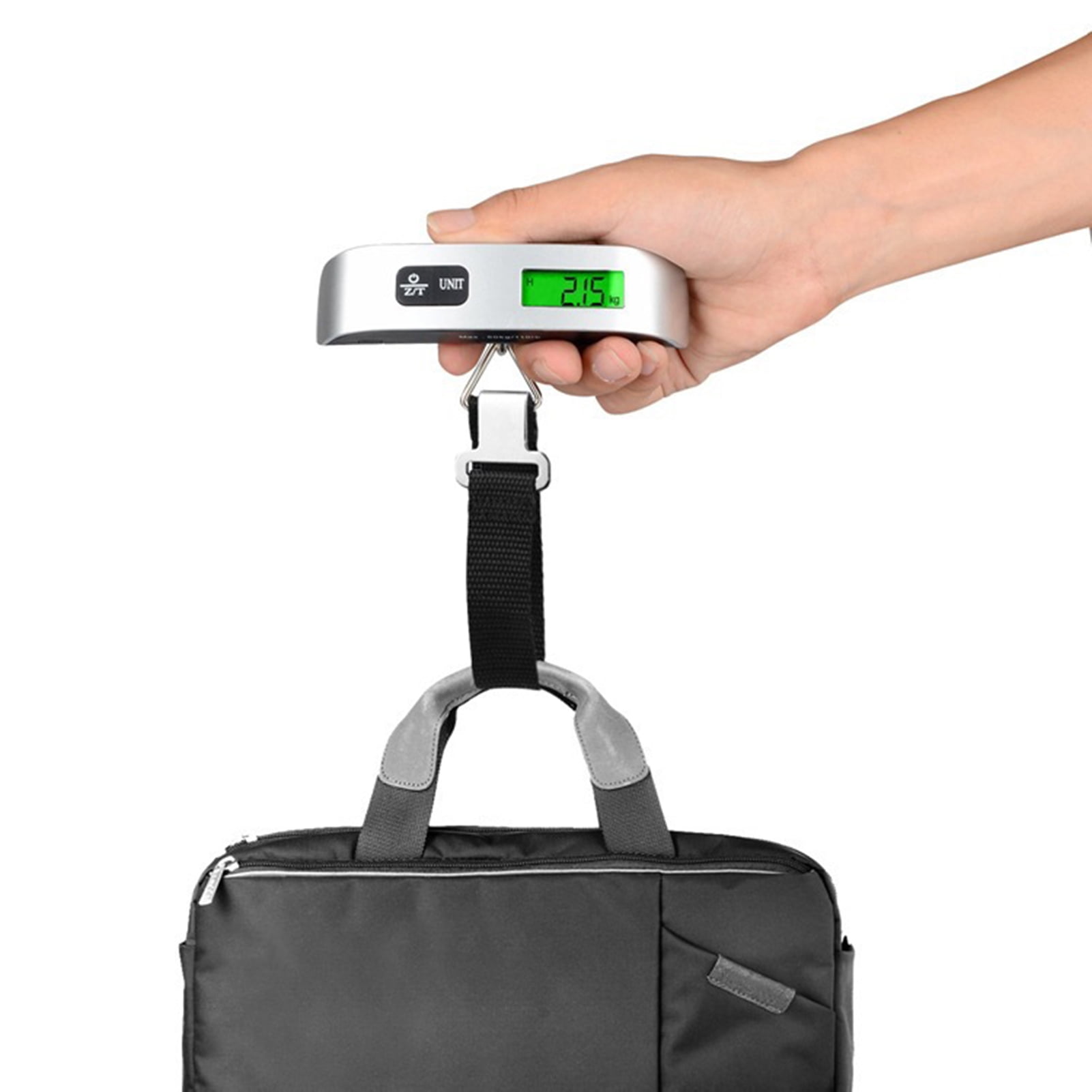Portable Abs Scale Digital Lcd Display Electronic Luggage Hanging Suitcase  Travel Weighs Baggage Bag Weight Balance Tool - Temu