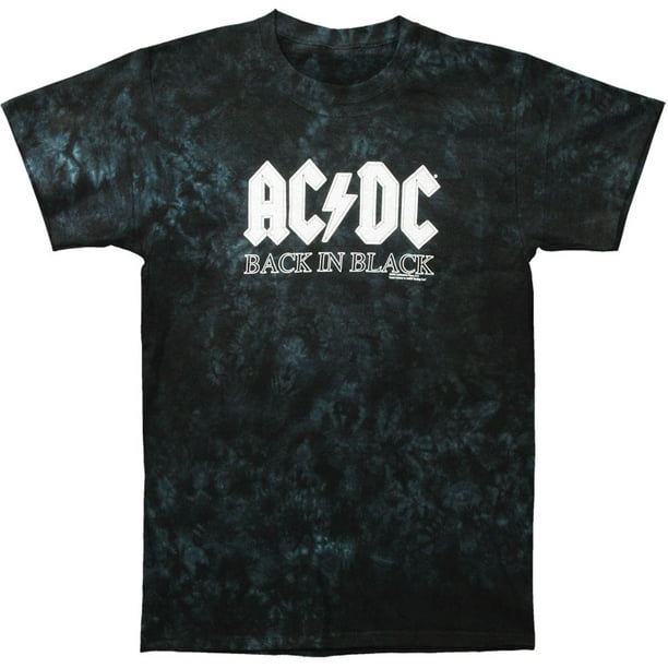 ACDC - AC/DC Men's Back In Black Tie Dye T-shirt Multi - Walmart.com ...