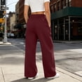 thumbnail image 4 of Jaunzuar Workout Pants Women Elastic Waist Straight Leg Sweatpants Versatile Running Casual Pants with Pocket S, 4 of 8