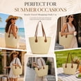 thumbnail image 7 of DAKIMOE Straw Beach Bag For Women Summer Boho Tote Bag Handbags Large Shoulder Purses Woven for Vacation, 7 of 7