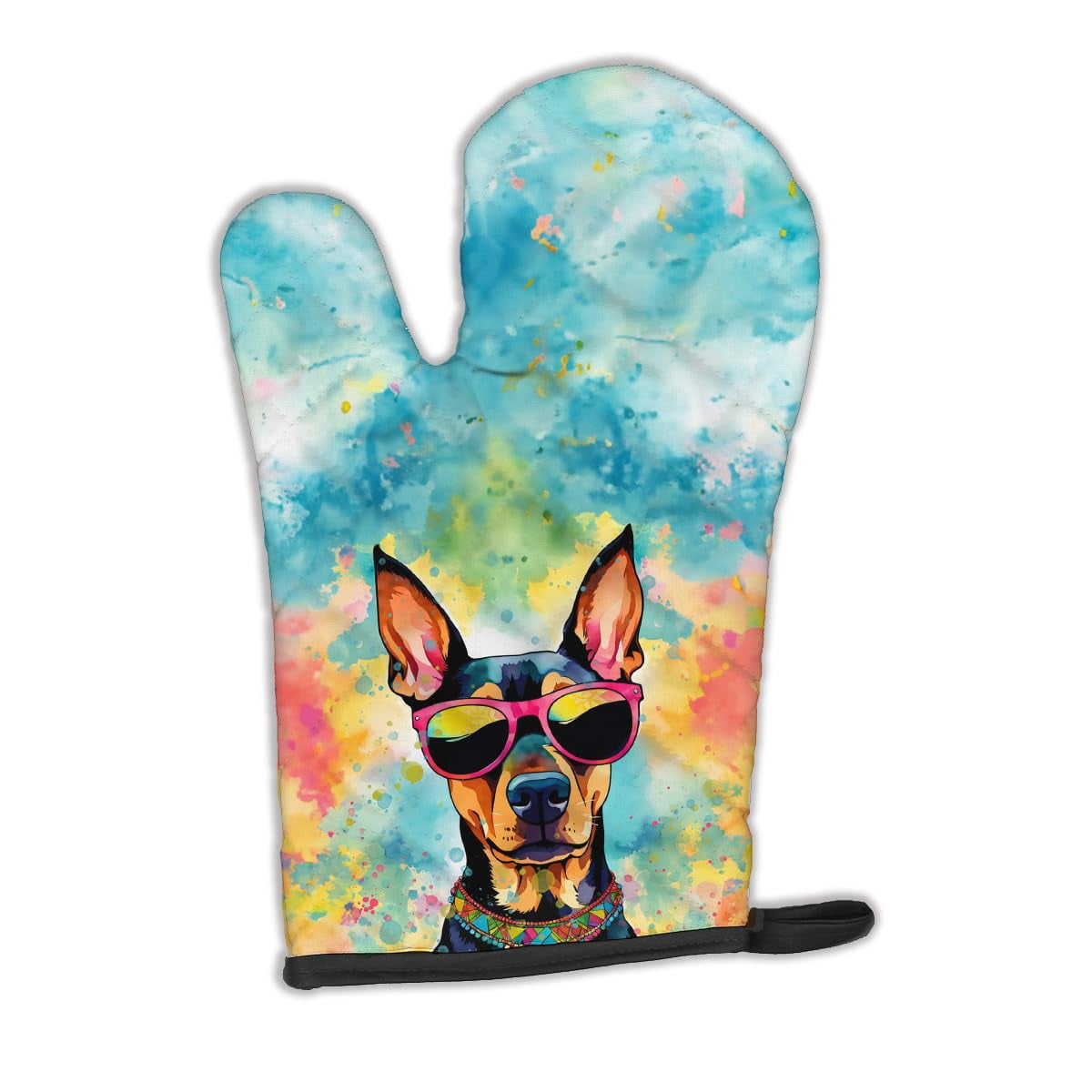 Alaskan Klee Kai Hippie Dawg Oven Mitt 8.5 in x 12 in