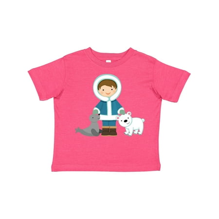 

Inktastic Eskimo Boy Cute Alaska Gift Toddler Boy Girl T-Shirt