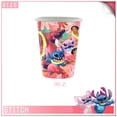 thumbnail image 3 of Disney-decoración de fondo para fiesta de cumpleaños de Lilo & Stitch, vasos de papel de Ángel rosa, vajilla, suministros de globos para fiesta, 3 of 4