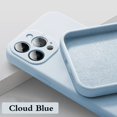 thumbnail image 3 of Nueva funda de teléfono para IPhone 15 14 13 11 12 Pro Max Mini X XS Max 15 Plus silicona Color sólido protección contra caídas y colisiones, 3 of 5