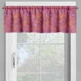 thumbnail image 2 of Ambesonne Yellow and Purple Window Valance, Curls and Hearts, 54" X 18", Burnt Sienna Purple, 2 of 5