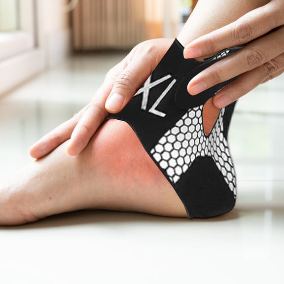 Adjustable Compression Ankle Support Brace Honeycomb Mesh Ankle Stabilizer for Running Workout Sports Ankle Protection Black