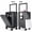Graphite, variant on Carry on Luggage, 24 Inch Expandable Hard Shell Suitcases with Spinner Wheels, Airline Approved Travel Luggage with TSA Lock, Lightweight Rolling Suit Case with USB Port, Cup Holder - Black