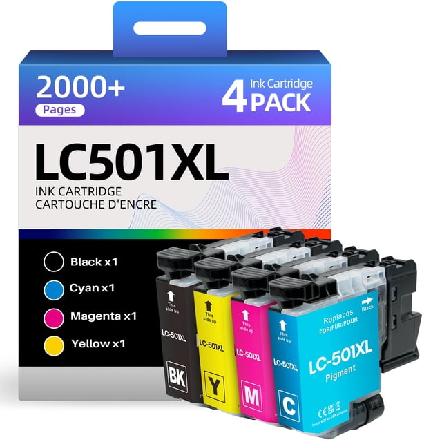 Cartuchos de tinta Skydo LC501XL compatibles con Brother LC501 XL
