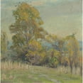 thumbnail image 2 of Karol Miloslav Lehotský 15x15 Gold Ornate Wood Frame and Double Matted Museum Art Print Titled - Autumn Landscape (1900-1910), 2 of 4