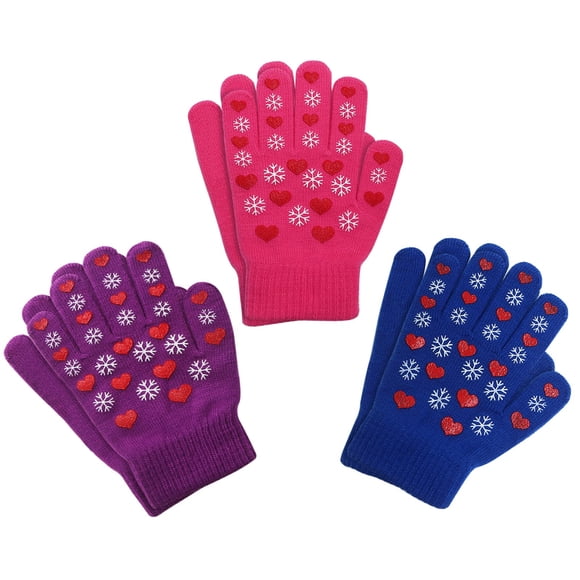 Guantes Evridwear para niños con agarre cálido para invierno, 3 pares