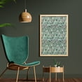 thumbnail image 2 of Landscape Wall Art with Frame, Scandinavian Theme Inspired Image with Rural and Forest Elements, Printed Fabric Poster for Bathroom Living Room, 23" x 35", Pale Reseda Green and Rose, by Ambesonne, 2 of 2
