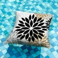 thumbnail image 2 of Black Brown Outdoor Pillow Covers 20x20 Inch Set of 2 White Gray Flower Throw Pillows Farmhouse Outdoor Modern Floral Polyester Square Cushion Case Decor for Patio Funiture Garden 002B20, 2 of 6