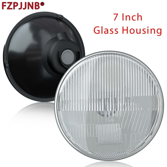 FZPJJNB For Jeep Wrangler JK 2 Door 2007-2018 Pair 7" inch Headlight Glass Housing,G1