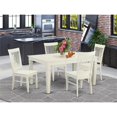 thumbnail image 2 of Pemberly Row 5-piece Wood Dining Table and Chairs in White, 2 of 6