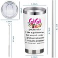 thumbnail image 6 of Gigi Gifts For Grandma Gifts For Gigi From Grandkids - 20oz White Best Gigi Ever Travel Tumbler - Christmas Birthday Gifts For Gigi Nana Grandma Birthday Announcement Gifts Water Cup With Lip Straw, 6 of 6