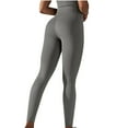 thumbnail image 2 of Maoxin Yoga Pants Women Seamless Knitted Butt High Waist Tight Yoga Pants For Exercise Running And Fitness Workout Leggings Dark Gray M, 2 of 5