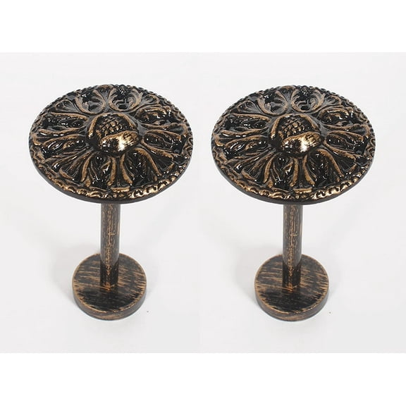 Deco Window Luxurious 2 Piece Curtain Holdbacks | Elevate Your Window looks with Style (Gold Matte)