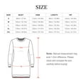 thumbnail image 3 of Sunflower Garden Print Women Elegant Long Sleeve Warm Dress Autumn Winter Sweater Dress Casual Pullover Mini Dresses, 3 of 7