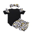 thumbnail image 2 of POINTERTECK MAMA‘S Mini Baby Girls Clothes Set Romper+Floral Shorts+Headband Summer Outfits, 2 of 6