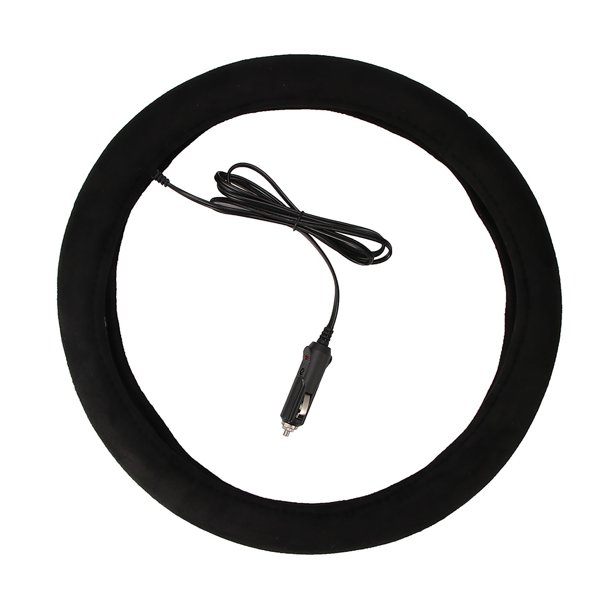 Cubiertas De Volante Eléctrico Con Calefacción Térmica, Cubiertas De Dirección De Invierno Más Cálidas, Enchufe De Encendedor De Coche Yuarrent VI004482-00