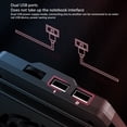 thumbnail image 3 of Almohadilla de Enfriamiento de laptop, Metal Mesh Gaming Cofryer Cofryer Stand Silent para cuadernos de Menos de 19 Pulgadas, 3 of 7