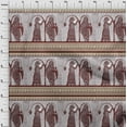 thumbnail image 3 of oneOone Polyester Lycra Dusty Brown Fabric Women Block Sewing Fabric By The Yard Printed Diy Clothing Sewing Supplies 56 Inch Wide, 3 of 4