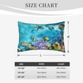 thumbnail image 6 of Balery Corals And Tropical Fish Pillow Covers,Bed Pilowcases,Reversible Plush Throw Pillow Covers End Pillow Encasement,Pillow Case - 20"X30", 6 of 9