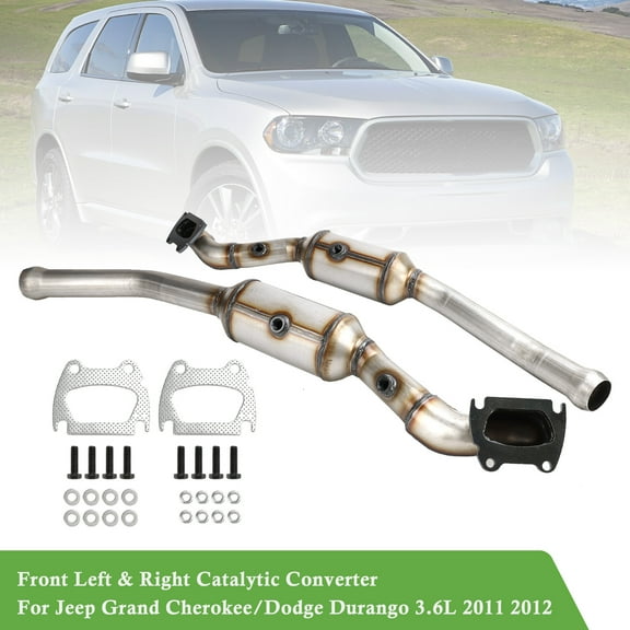 Front Left & Right Catalytic Converter Set For Jeep Grand Cherokee 2011-2012