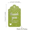thumbnail image 5 of Inkdotpot Pack Of 50 ThankYou From The New Wedding Favor Paper Tags Craft Real Silver Foil Hang Tags, 5 of 6