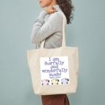 thumbnail image 3 of CafePress - Wonderfully Made Tote Bag - Unisex Canvas Tote Bag, Beige, 1-Piece, 3 of 7