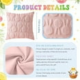 thumbnail image 2 of PayUSD Easter Pillow Covers 18x18 inch Set of 2 Easter Soft Plush Faux Fur Jacquard Throw Pillows for Bedroom Sofa Couch Chair Holiday Festivals Home Decor Easter Rabbit and Eggs, 2 of 8