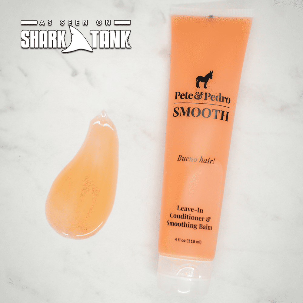 Pete & Pedro SMOOTH Leave-In Hair Conditioner Strengthen Hydrate Dry Hair, 4 oz.
