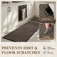 thumbnail image 5 of VUNATE Kitchen Rugs 20"x47" Diamond Woven Non-Slip Kitchen Mat, Washable Absorbent Floor Rug with Durable Backing, Soft Low Profile Kitchen Rug for Sink Area, Entryway, Laundry Room Black, 5 of 8
