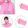 thumbnail image 4 of Tyidzon Reusable Rain Ponchos for Adults, Waterproof Rain Coats for Women, Portable Rain Coat with Hood, Transparent Raincoat for Camping, Hiking & Travel, 4 of 4