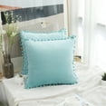 thumbnail image 4 of Fundas de almohada con partículas suaves, fundas de cojín sólidas de terciopelo para sofá, dormitorio, coche, paquete de 4 fundas de almohada decorativas para cama, 4 of 5