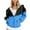 Blue, variant on LLYwey Zip up Hooded Sweatshirts for Women Women's Casual Printed Zippered Long Sleeve Hooded Sweatshirt Jacket Tops New Thin Zip up Jacket Women Hoodie Style U86 Beige S