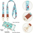thumbnail image 3 of 1 Box ID Badge Holder Cute 2Pcs Flower Lanyards Vertical Name Tag ID Protector Hard Plastic ID Badges Holders Breakaway Detachable Neck Lanyard and Wrist Lanyard for Women Teachers Nurses, 3 of 9