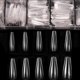 thumbnail image 1 of Uñas postizas largas de ataúd, uñas acrílicas transparentes, uñas de bailarina en forma de ataúd, 500 piezas, uñas postizas de cobertura completa, uñas artificiales con estuche para salones, 1 of 8