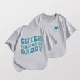 thumbnail image 2 of Gubotare Girls Summer Tops Girl's Crop Top Graphic Tee Summer Round Neck Short Sleeve T-Shirts (Grey,5-6 Years), 2 of 4