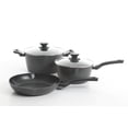 thumbnail image 1 of Oster Kingsway 5 Piece Aluminum Nonstick Cookware Set, Grey, 1 of 6