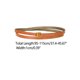 thumbnail image 3 of Cinturón delgado de cuero ajustable para mujeres INSPIRE CHIC, cinturones de moda en color marrón-naranja, 3 of 4
