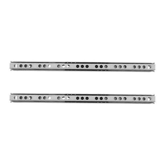 2pcs Full Extension Drawer Slides Side Mount Ball Bearing Rails Steel Cabinet Dresser Wardrobe Glides Kitchen Trash Can Slider Runners
