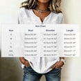 thumbnail image 3 of Ayolanni V-Neck T Shirts for Women Printed Casual Holiday 3/4 Sleeve Blouse Oversized Button Down Flutter Shirts 2026 Summer Tops Multicolor L, 3 of 6