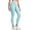 Light Blue, variant on Wiicoznt High Waist Leggings for Women Workout Athletic Tummy Control Elastic Yoga Pants with Pockets Solid Color Soft Gym Running Leggings