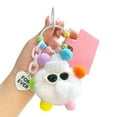 thumbnail image 7 of Uuiauoio Soft Plush Toy Keychain with Stuffed Animal Design, Embroidery Eyes for Bags and Backpacks, Cute Miniature Key Ring for Daily Use and Gift Giving, Durable Plush Keychain for Adults, 7 of 7