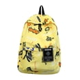 thumbnail image 3 of Mochila con , mochila para portátil, mochila de viaje con dibujos animados para mujeres que la universidad Amarillo, 3 of 9